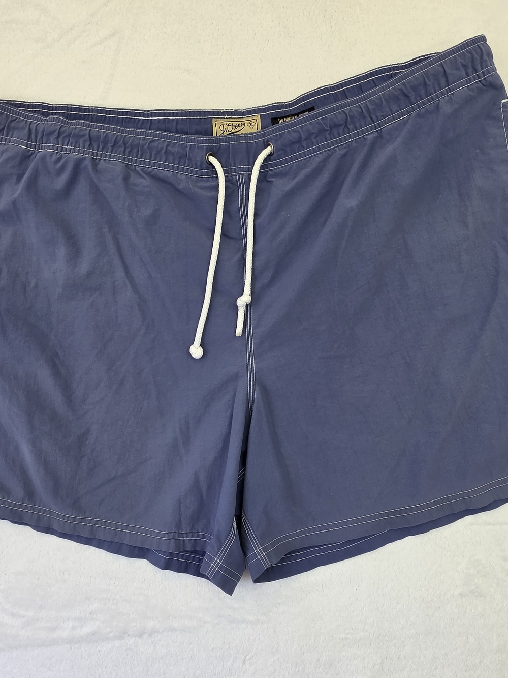J Crew Mens Swim Trunks XL Blue Drawstring Lined The Original Trunk Shorts